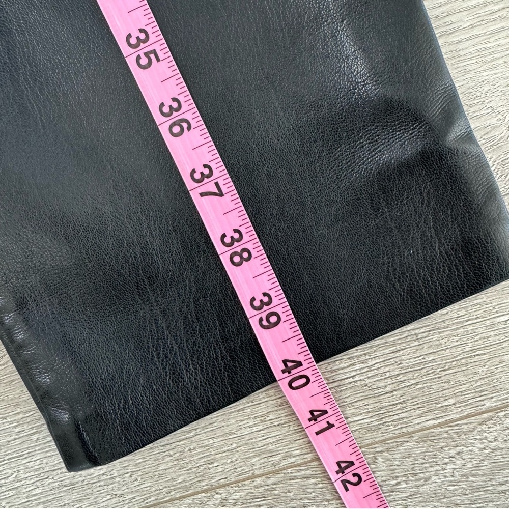 Aritzia Wilfred Melina High Rise Vegan Faux Leather Pants Black Size 2 - Picture 14 of 16